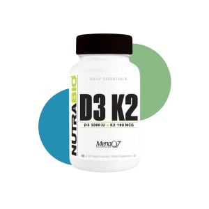 VITAMIN D-3/K-2 5000 IU/180MG